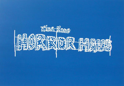 <i>HorrorHaus</i> (from the Dreamland series), 2003, palm pilot drawing engraved on plastic, 11 5/8 x 16 1/2 inches (29.5 x 42 cm), edition of 5