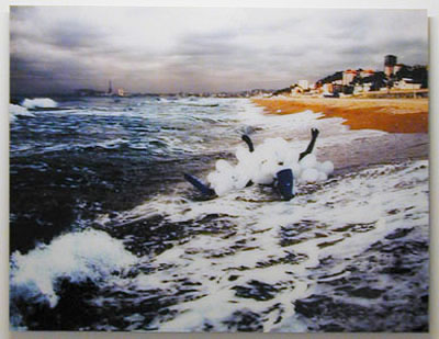 <i>Sans titre (bulle)</i>, 2001, digital photograph aluminium, 35 7/16 x 43 5/16 inches (90 x 120 cm)