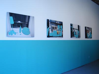 View of the series<i>Blue Window Objects</i>, 2000-2001, digital prints