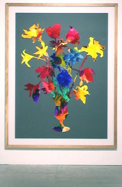 <i>Untitled</i>, 2001, acrylic and enamel behind plexiglass, 120x70 ins (305x178 cm)