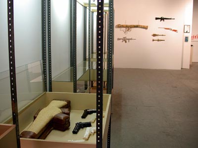 View of the exhibition <i>Up in Arms</i>, 2004
