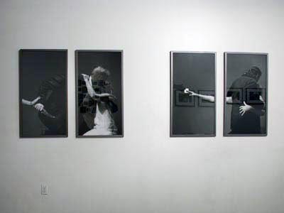 >Mac Adams, <i>Half Truths</i>, 2002, black & white photographics prints, 40x21 ins (101.5x53 cm) each