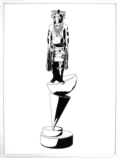 <i>Indian and Chess Piece</i> (from the 
