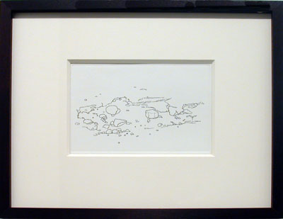<i>Detour I</i>, 2006, etching on Fabriano etching paper, 10 x 12 inches (25.4 x 30.5 cm), edition of 12, signed front on etching and lower left on frame