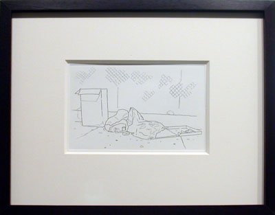 <i>Detour III</i>, 2006, etching on Fabriano etching paper, 10 x 12 inches (25.4 x 30.5 cm), edition of 12, signed front on etching and lower left on frame