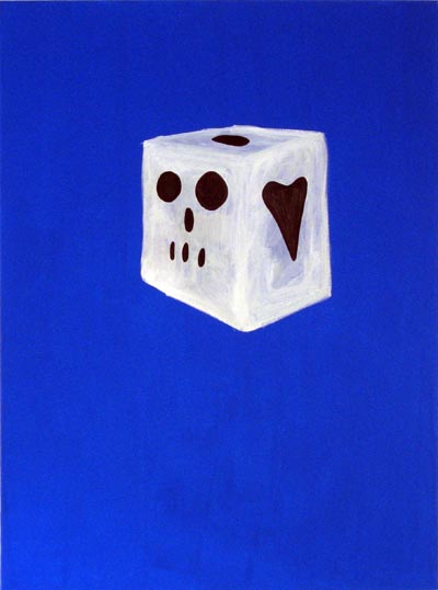<i>Choose</i>, 2007, marker and acrylic on canvas, 47 x 36 inches (120 x 100 cm)