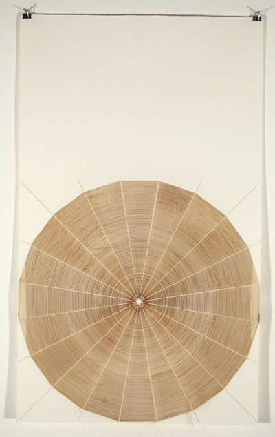 <i>The Web</i>, 2008, laser cut drawing, 30 3/8 x 18 1/8 inches (77 x 46 cm)
