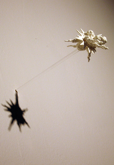 <i>Untitled (Big Bang 2)</i> [detail], 2006, cast resin, plexiglass, 1 inch diameter, edition 1 of 4