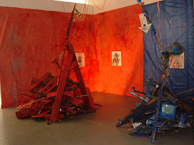 <i>When A River Changes Its Course, PHASE 1</i>, exhibition view, Parker's Box, 2008;