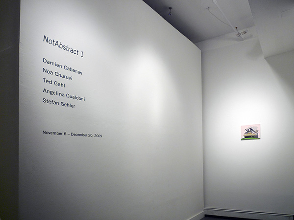 <i>NotAbstract 1</i>, exhibition view, Parker's Box, 2009